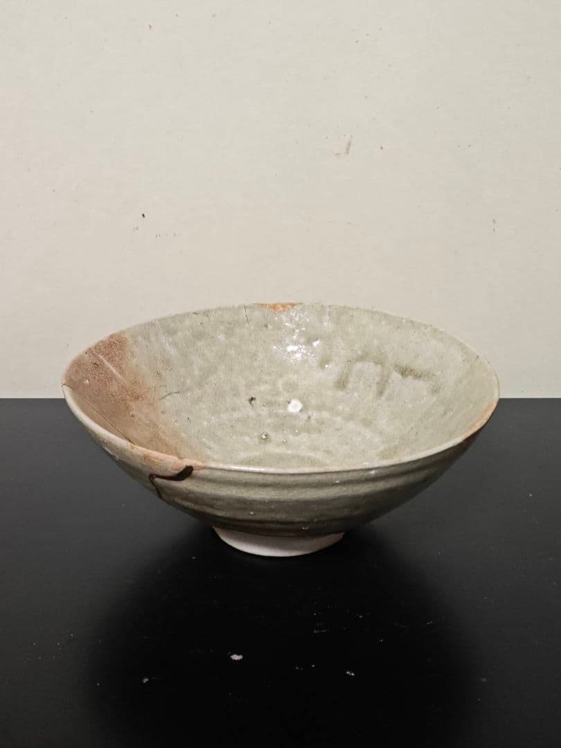 古瀬戸大降り茶碗　江戸時代