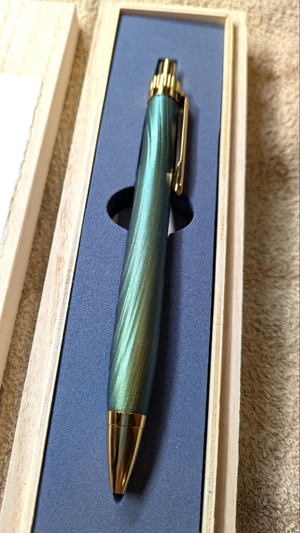 金杢犀　翠煙　春日杉　浮造り国産漆 ボールペン