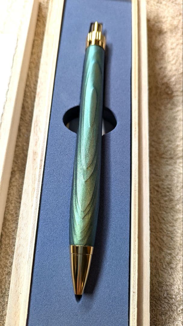 金杢犀　翠煙　春日杉　浮造り国産漆 ボールペン