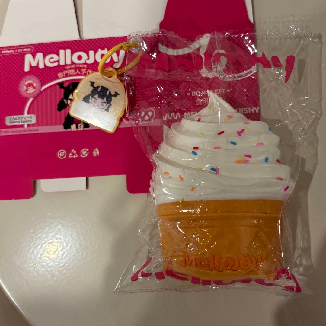 終売日 メロジョイ mellojoy スクイーズ ソフトツイスト バニラ