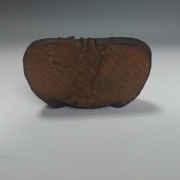 24-1251 木彫　石峯作　七像千躰ノ内六十二翁　伝 天智天皇　時代