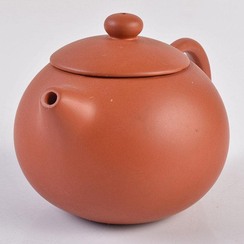 中国　紫砂　朱泥　急須　茶壷　在銘　V　R8920