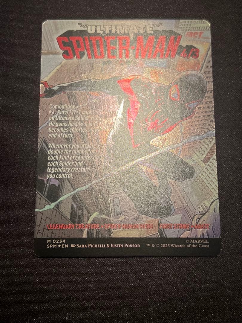 た*ー様 【foil】マイルズ・モラレス/アルティメット・スパイダーマン英語版