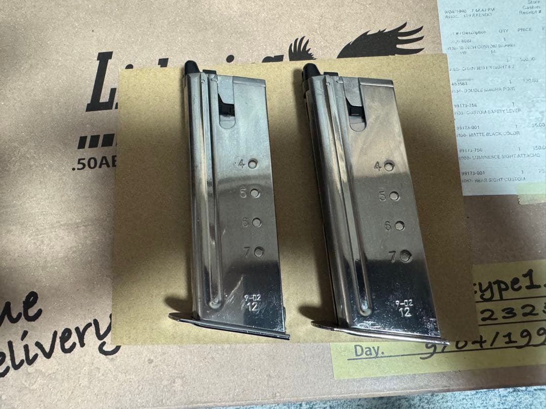 w*a様 ライトニングホーク .50AE 10インチ　バイオハザード　予備マガジ