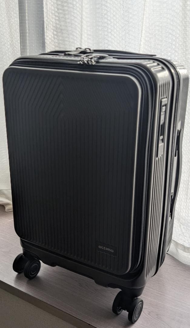 値下げoltimo オルティモ キャリーケース フロントオープン 38Lブラック