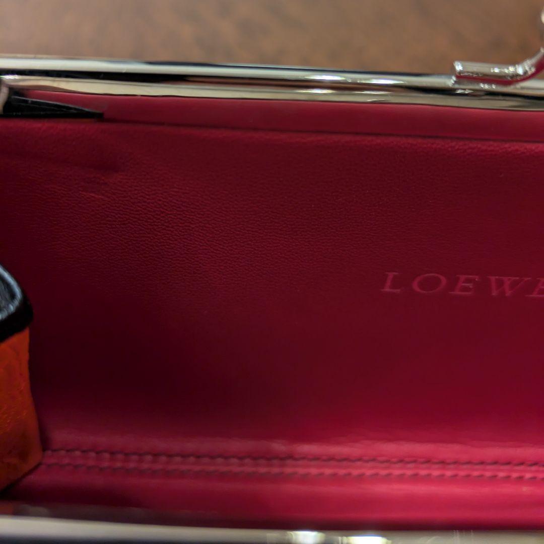 LOEWE ビジュー付きミニバッグ
