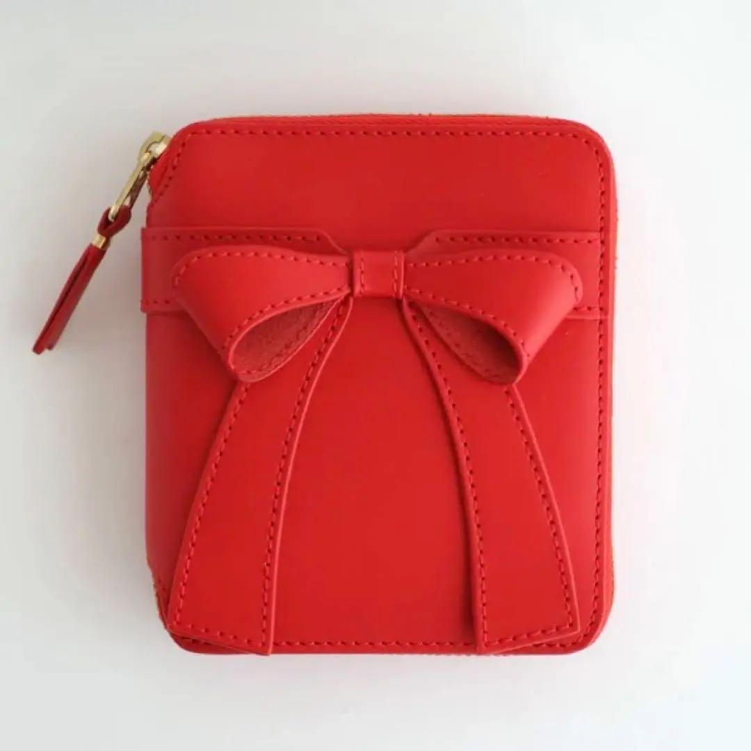 【新品未使用】コムデギャルソン リボン 二つ折り財布