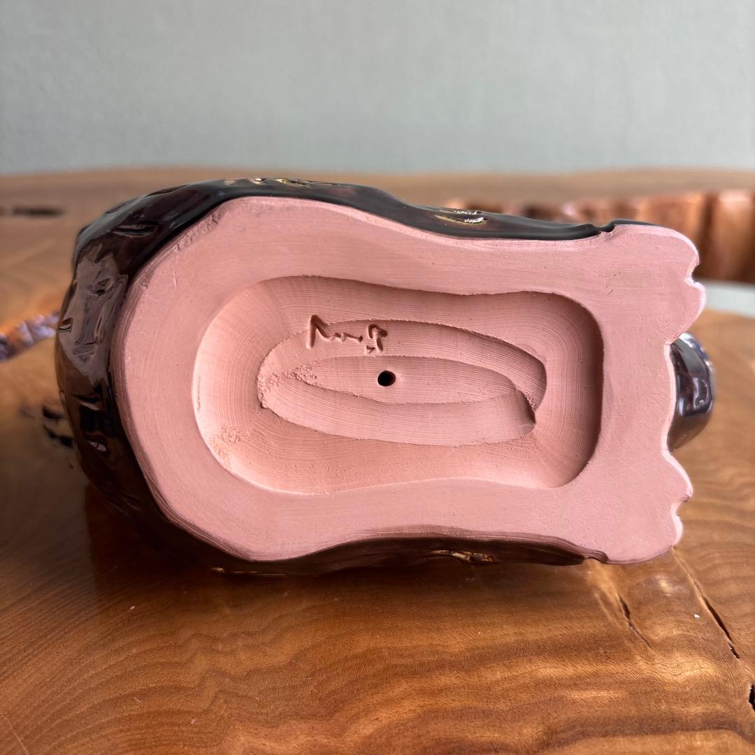 六兵衛窯 干支置物 「童亥遊春」亥年 清水焼 陶芸 たち吉 共箱