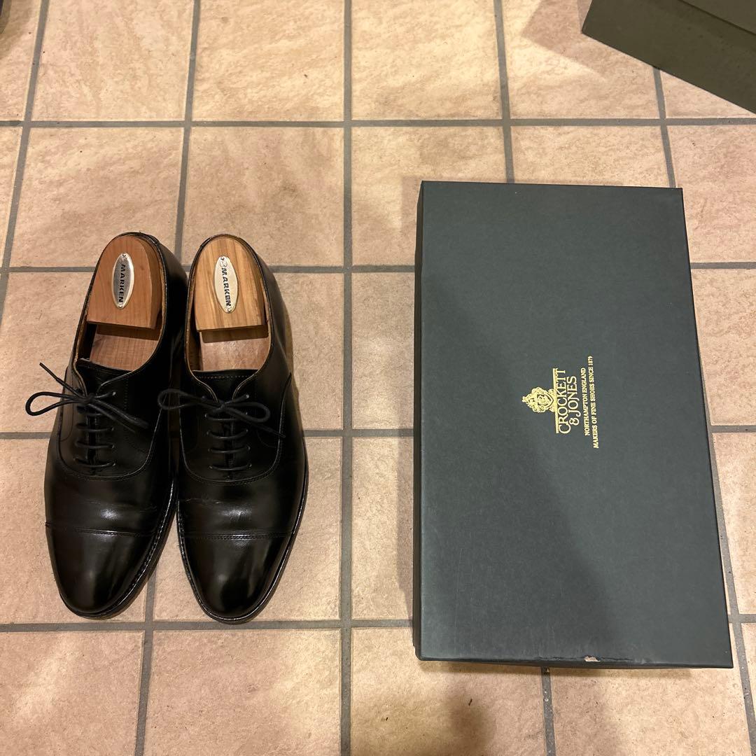 クロケットジョーンズコノート7E 黒 ドレスシューズ