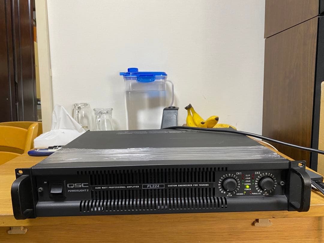 QSC PL224 PAアンプ 715W+715W/4Ω★簡易検査品