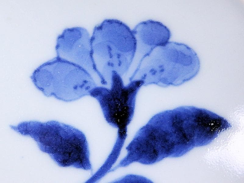 古伊万里　石榴に桜の図　舟形変形皿　AS-CVx