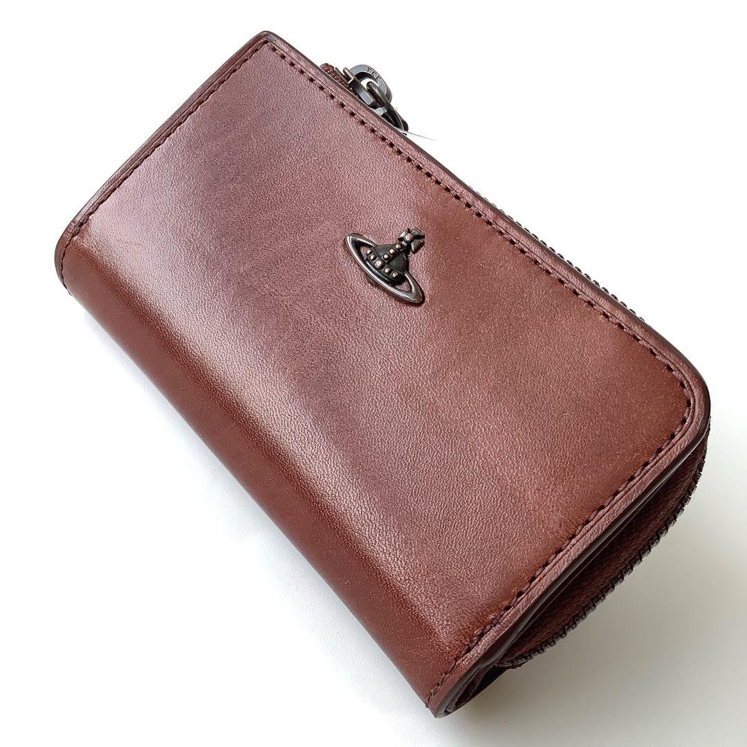 新品★ヴィヴィアンウエストウッド★コッパーキーケース小銭入れミニ財布★ブラウン茶