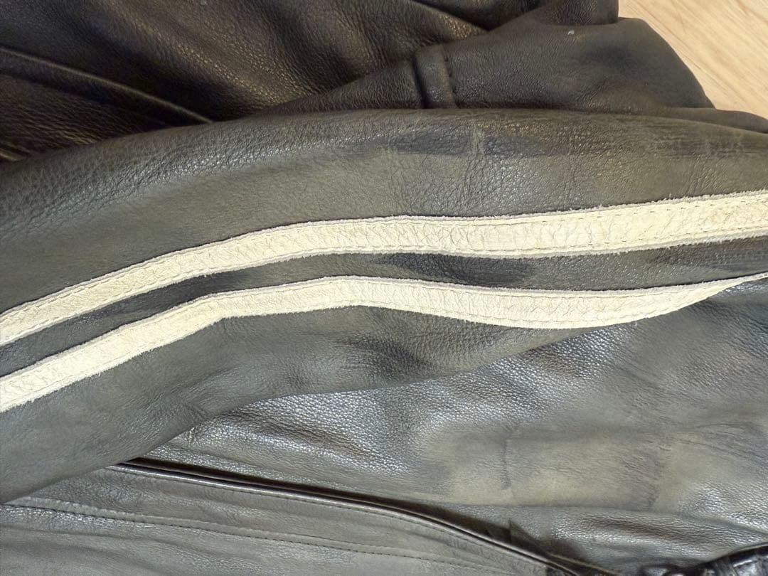 Schott ブラックレザーライダースジャケット Lサイズ