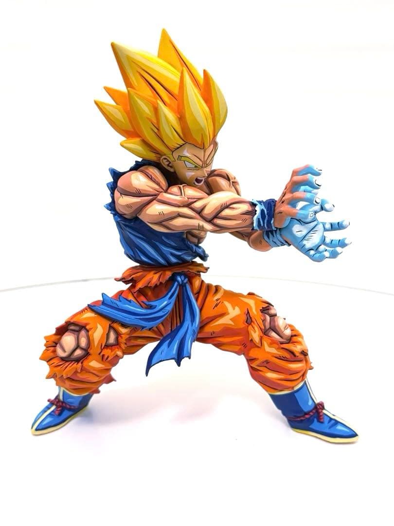 ドラゴンボール リペイント 二次元彩色 孫悟空 超サイヤ人 かめはめ波 アニメ塗