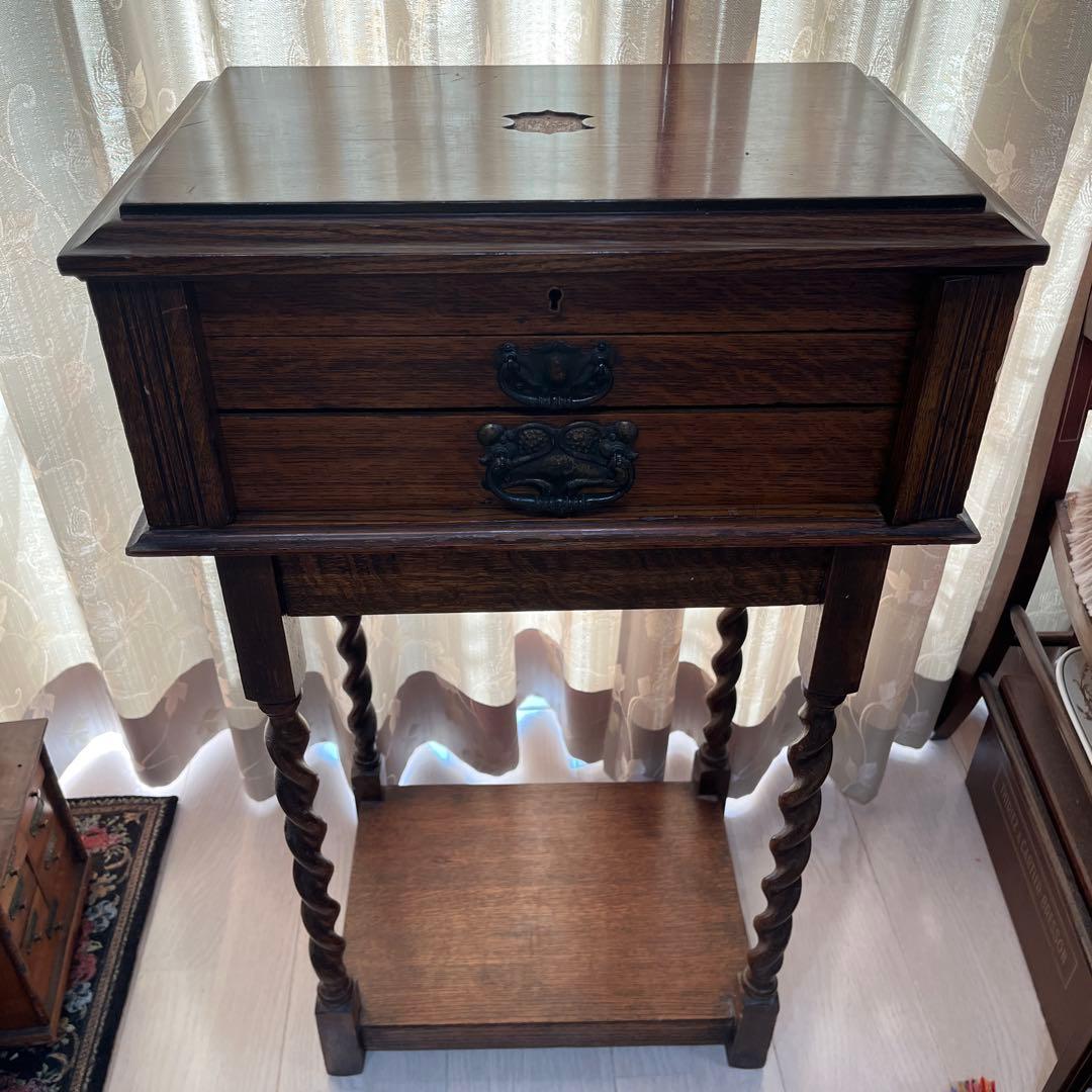 アンティーク　カトラリーケース　コンソールテーブル　ミニチェスト