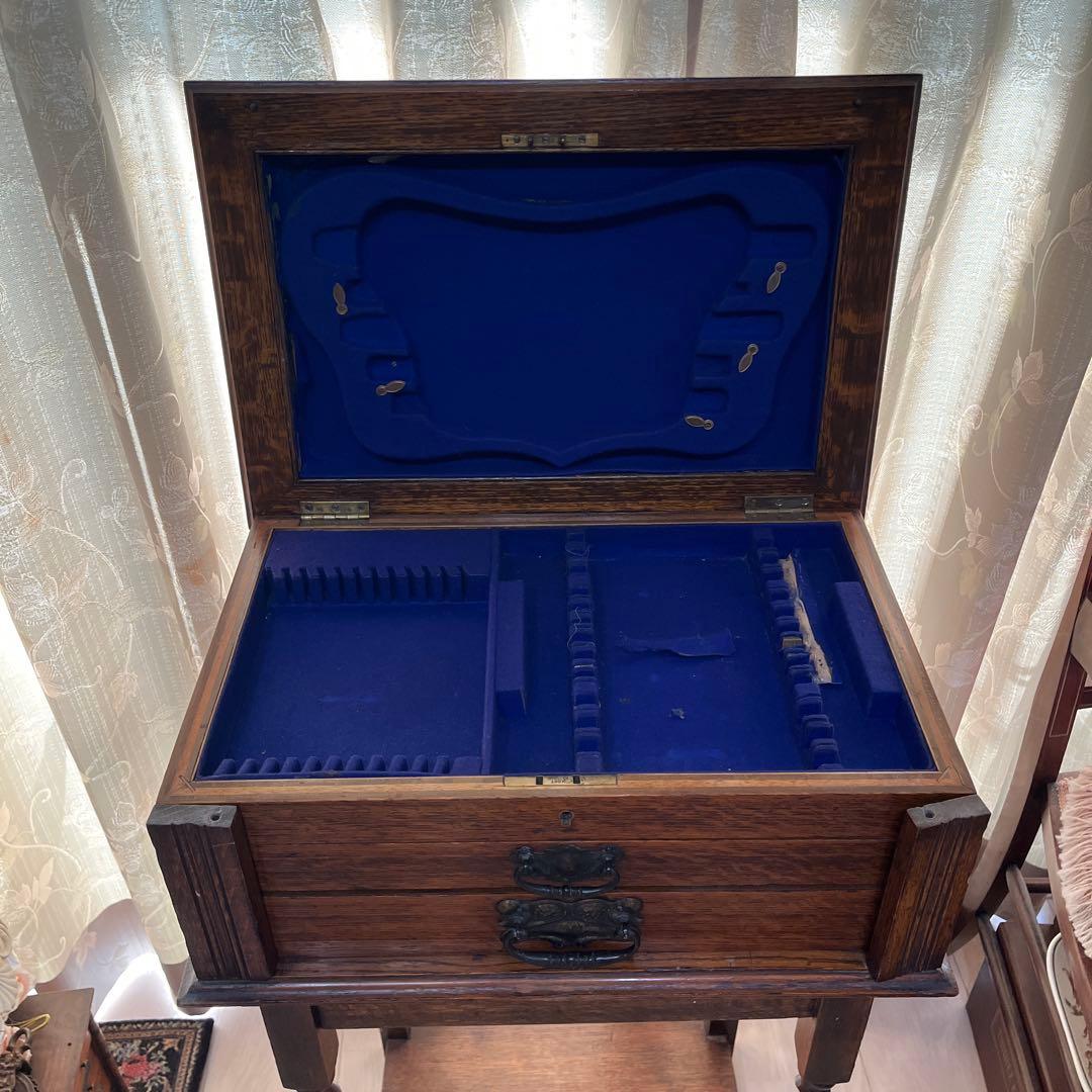 アンティーク　カトラリーケース　コンソールテーブル　ミニチェスト