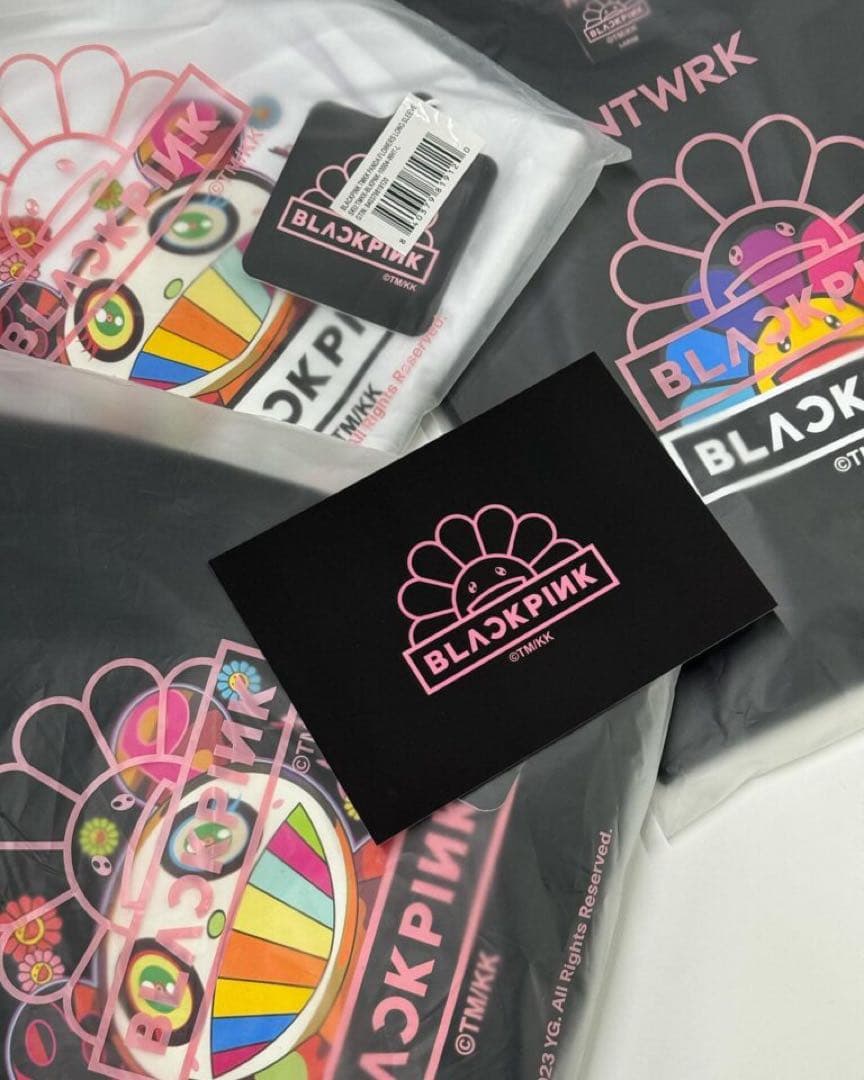 【限定】 BLACKPINK × カイカイキキ コラボ パーカー M 村上隆 黒