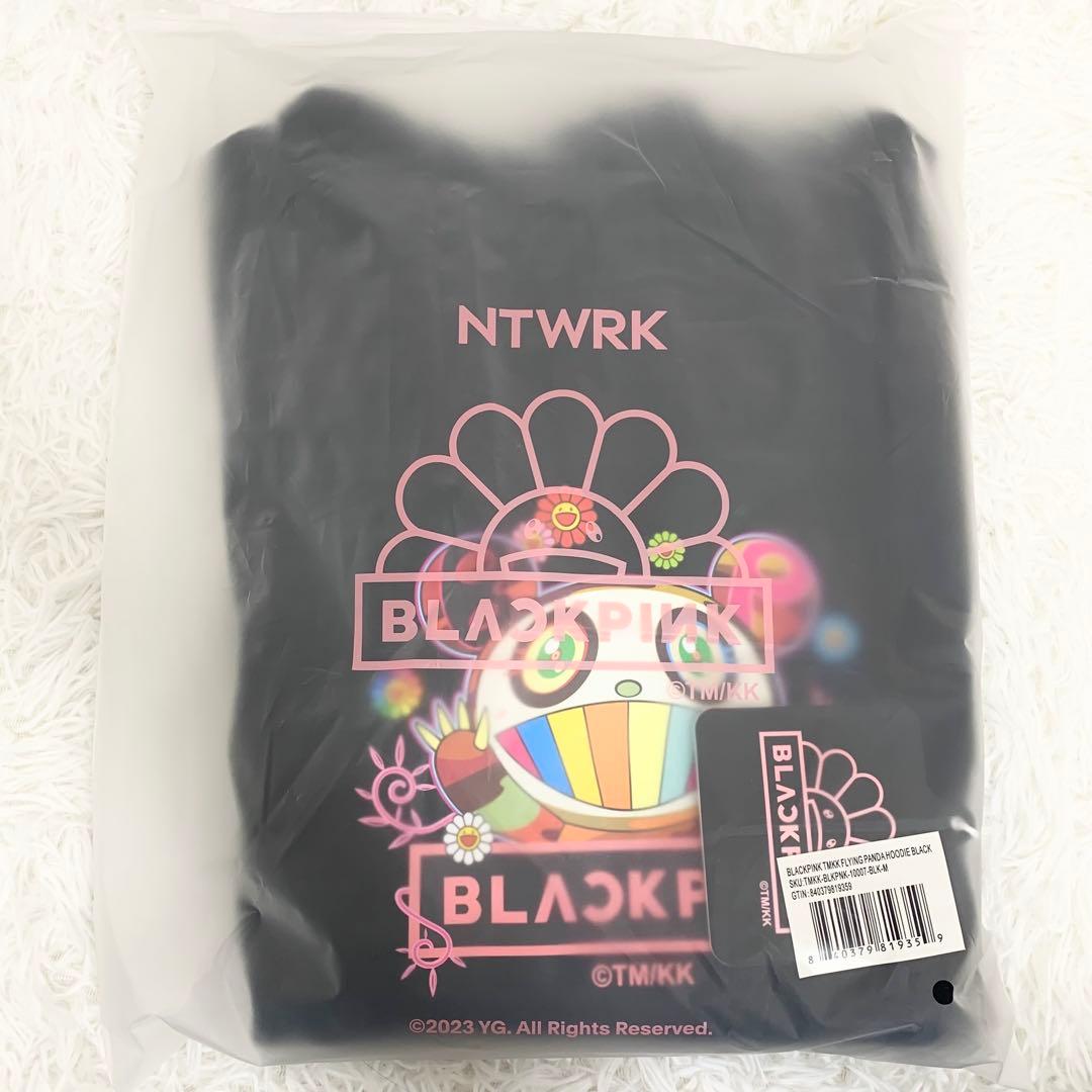 【限定】 BLACKPINK × カイカイキキ コラボ パーカー M 村上隆 黒