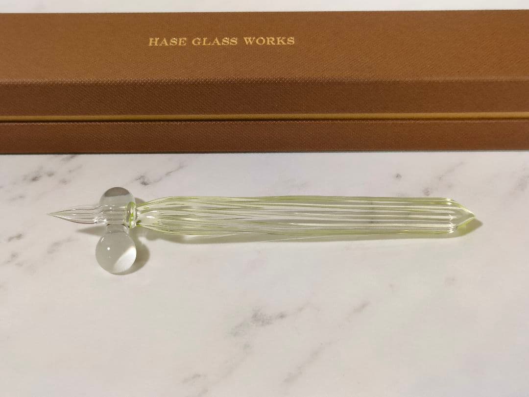 HASE硝子工房 ガラスペン ストライプ　　ギルティータイプ