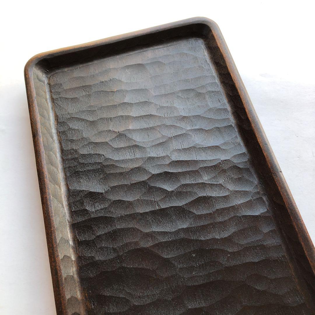 三谷龍二　漆　角盆　特大　トレイ