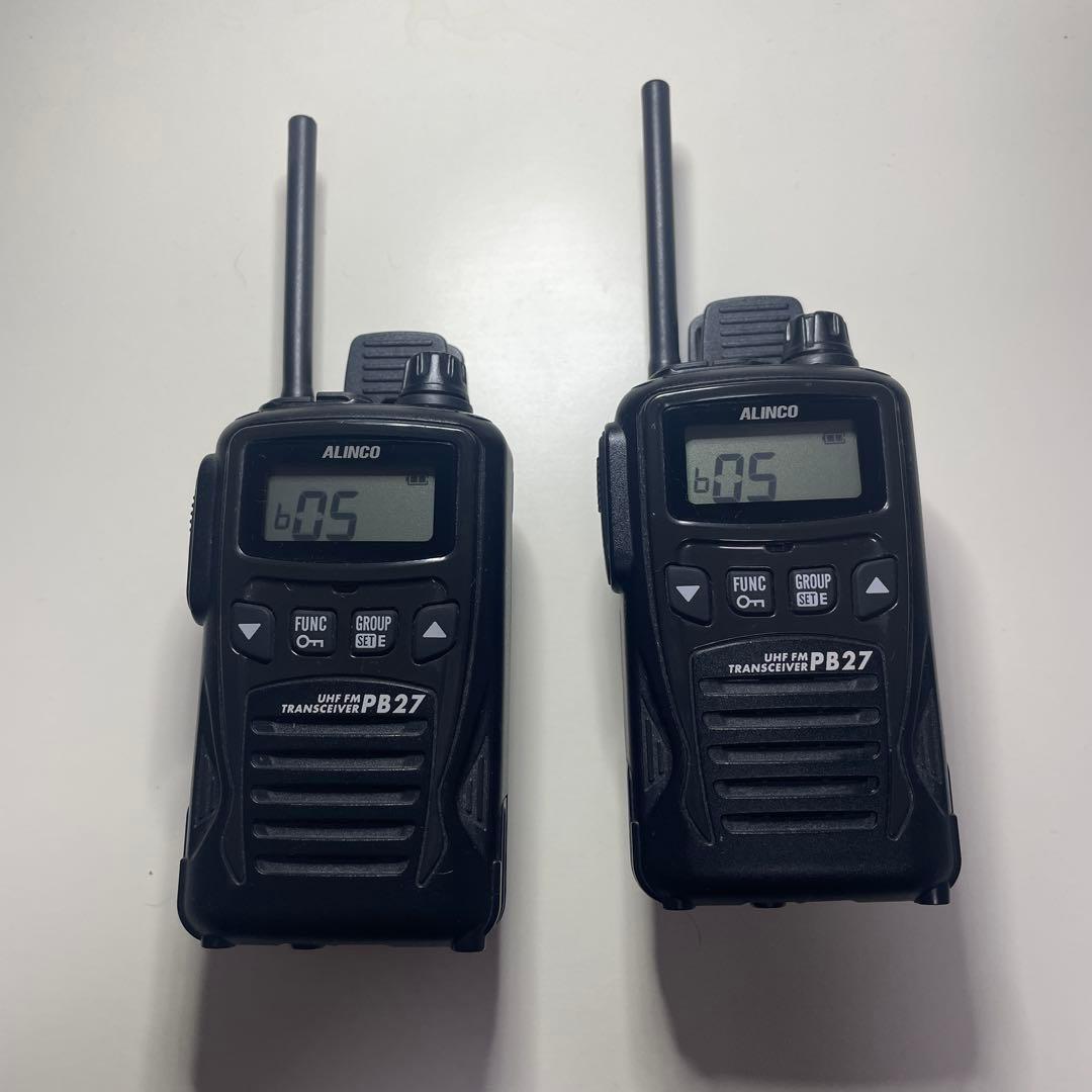 【テクテク】ALINCO 特定小電力 トランシーバー PB27
