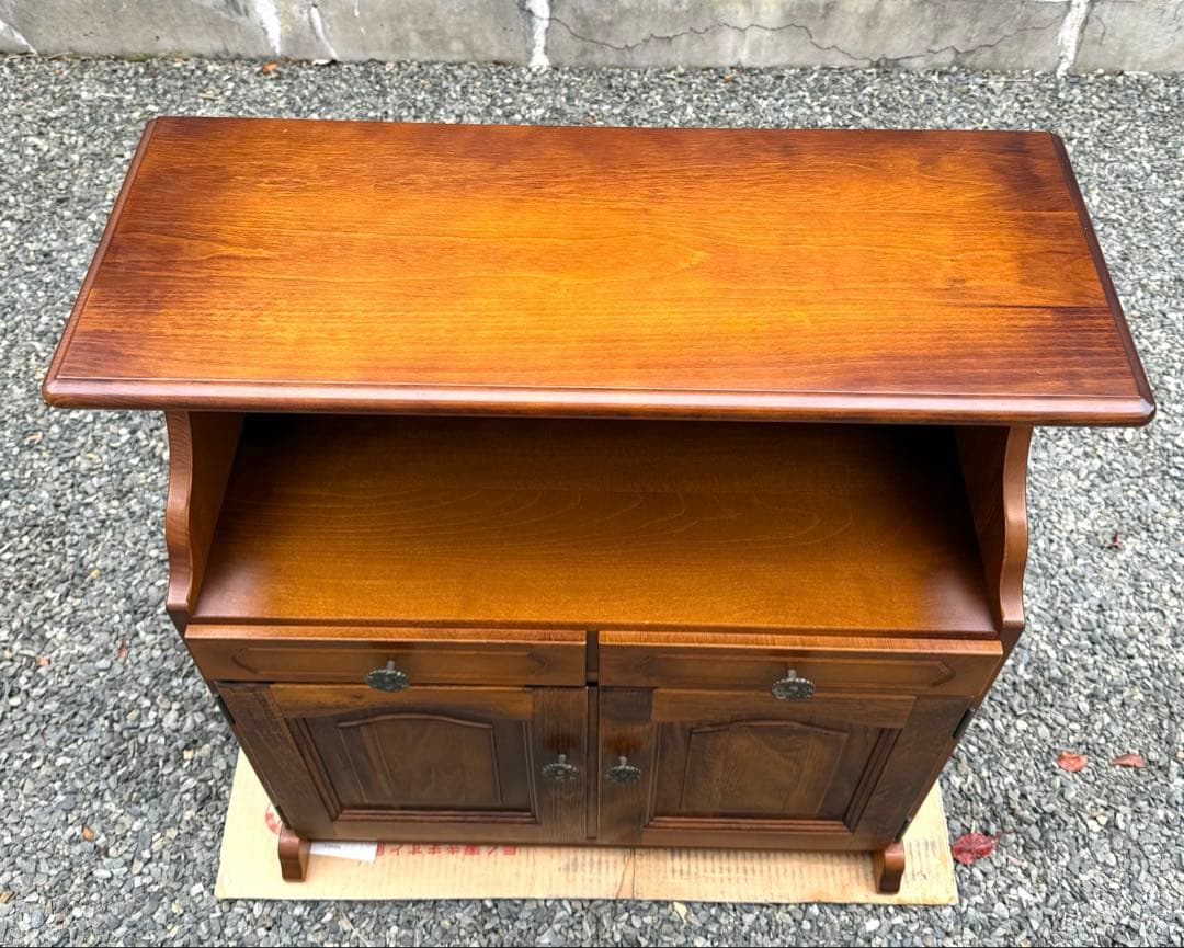 karimoku カリモク コロニアル 電話台 レトロ アンティーク