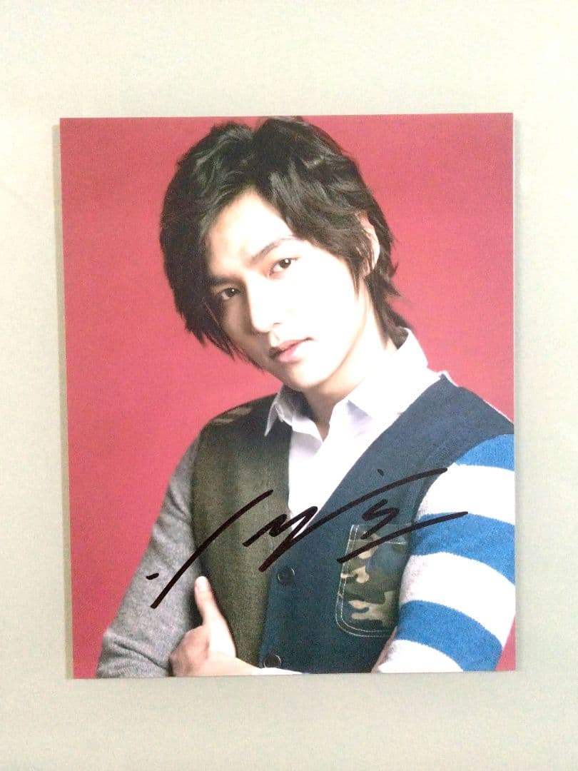 イ・ミンホ直筆サイン入り超大型写真…Lee Min-ho…花より男子…10