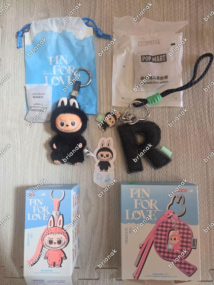 POPMART PIN FOR LOVE　ラブブぬいぐるみ【R】セット　2個