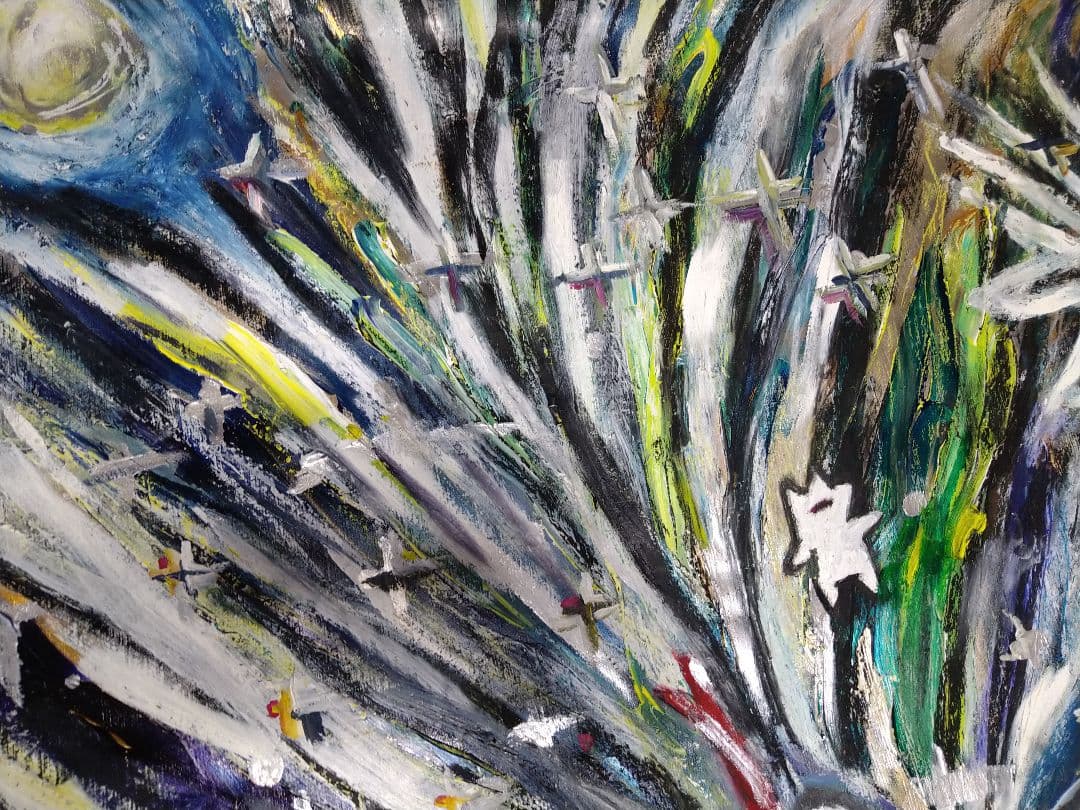 『祀りの集』浜川晴名/絵画、アート、50号、 真作、原画