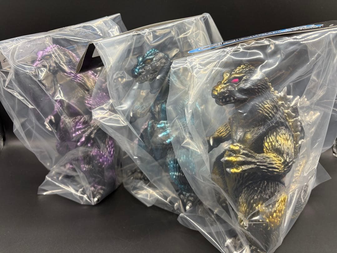 ギガブレイン　キンゴジ　ゴジラ 3種セット GigaBrain ソフビ