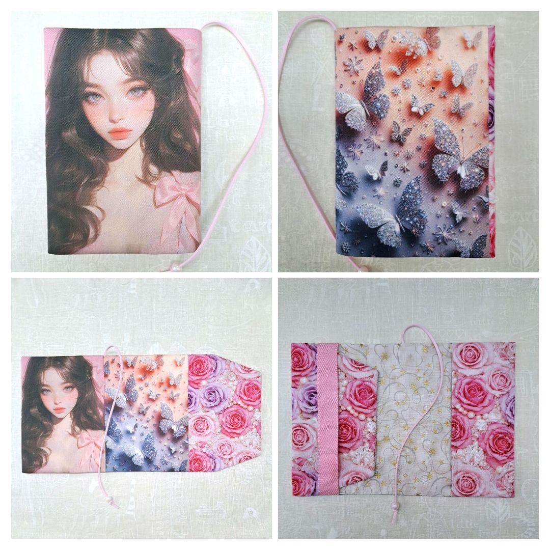 ねこのこ⑥ブックカバー、ポーチ