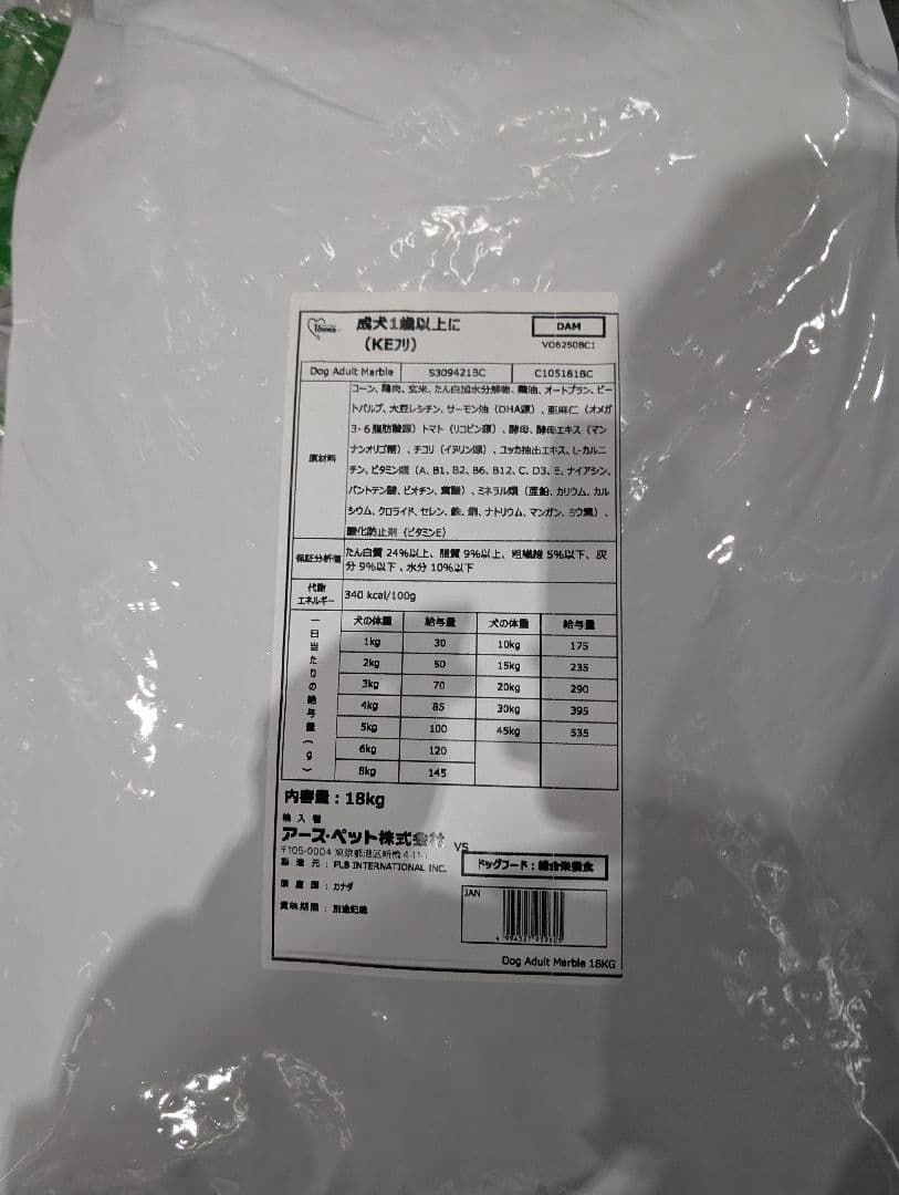 ファーストチョイス　ドッグフード ドライフード 18kg