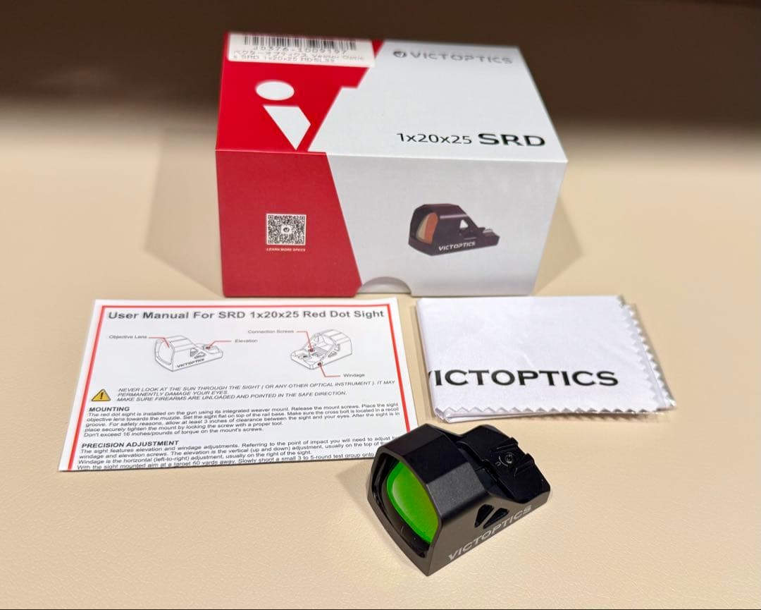 VictOptics 1x20x25 SRD ドットサイト