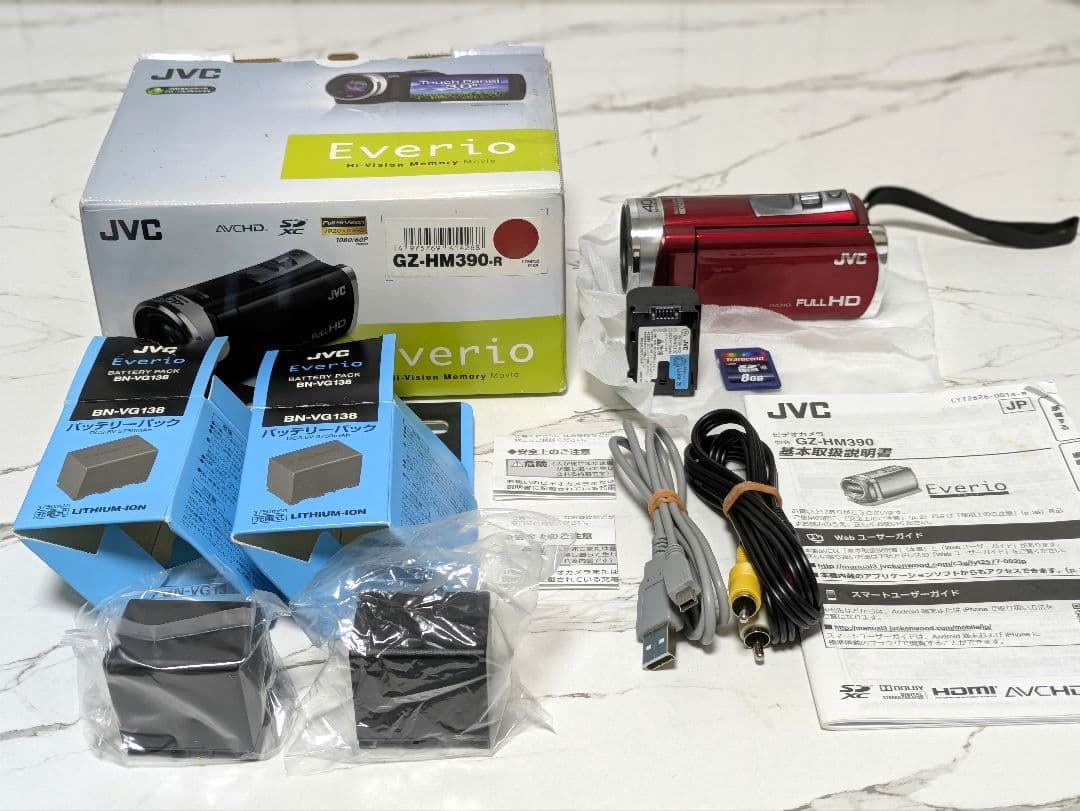 JVC　GZ-HM390　化粧箱付き