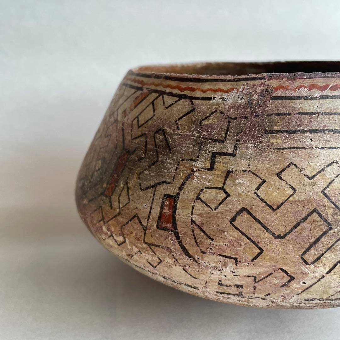 ボウル　シピポ族　シピボ族　Shipibo Pottery Bowl