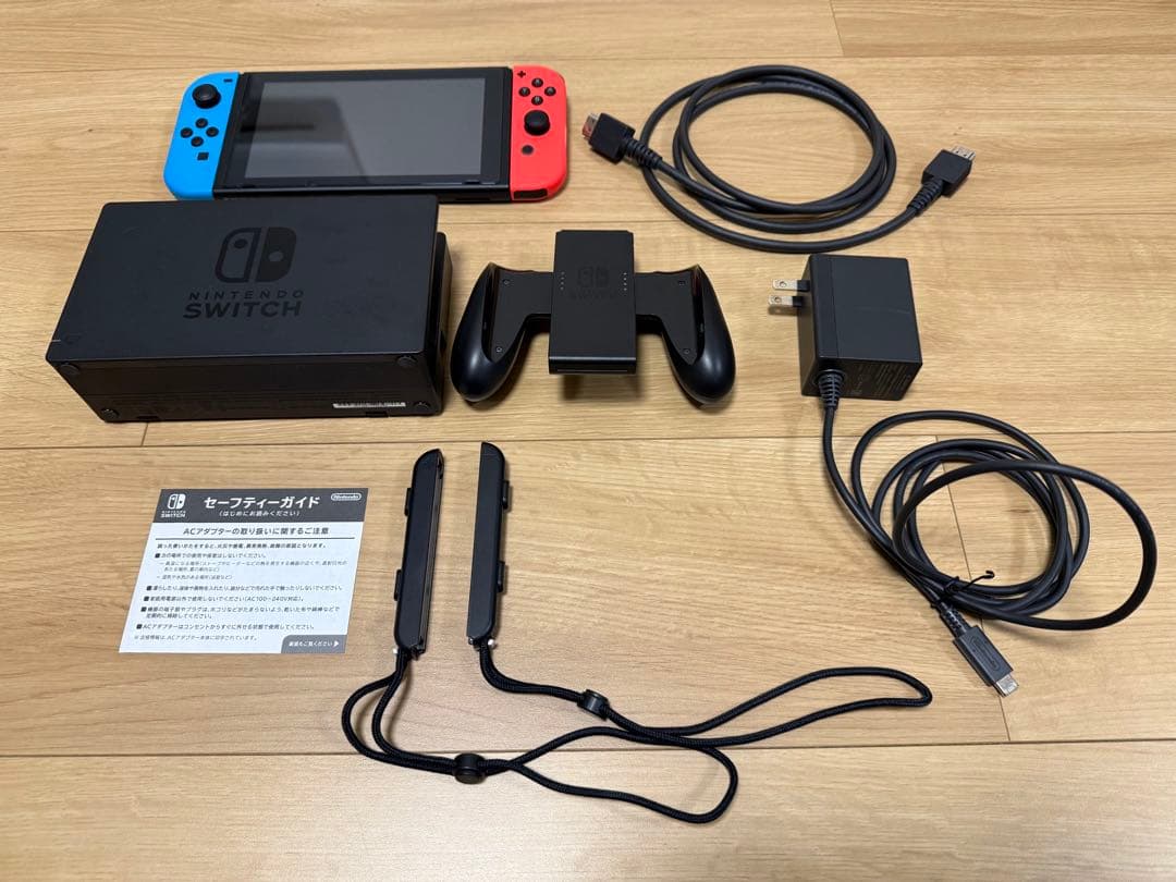Nintendo Switch 青/赤 本体と付属品セット