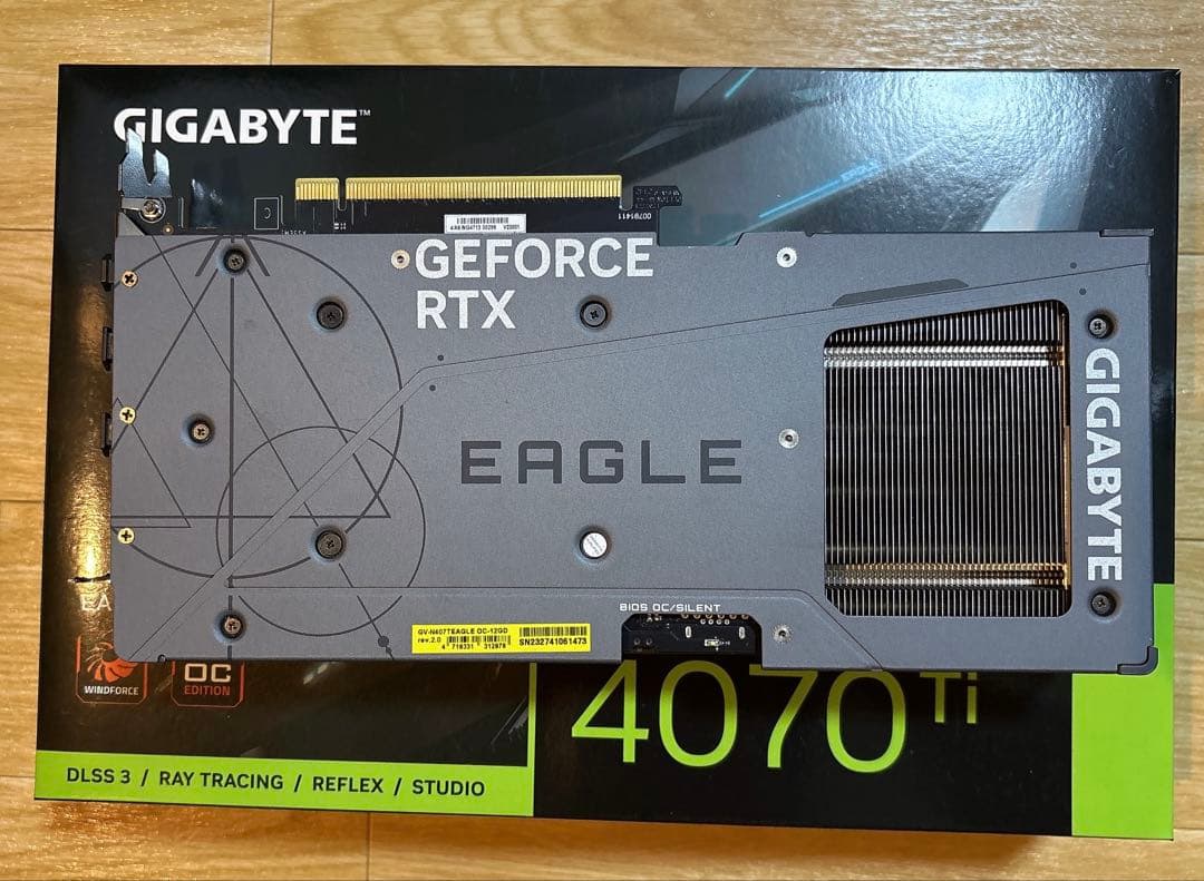 グラフィックボード・グラボ・ビデオカード GIGABYTE EAGLE GeForce RTX 4070 Ti