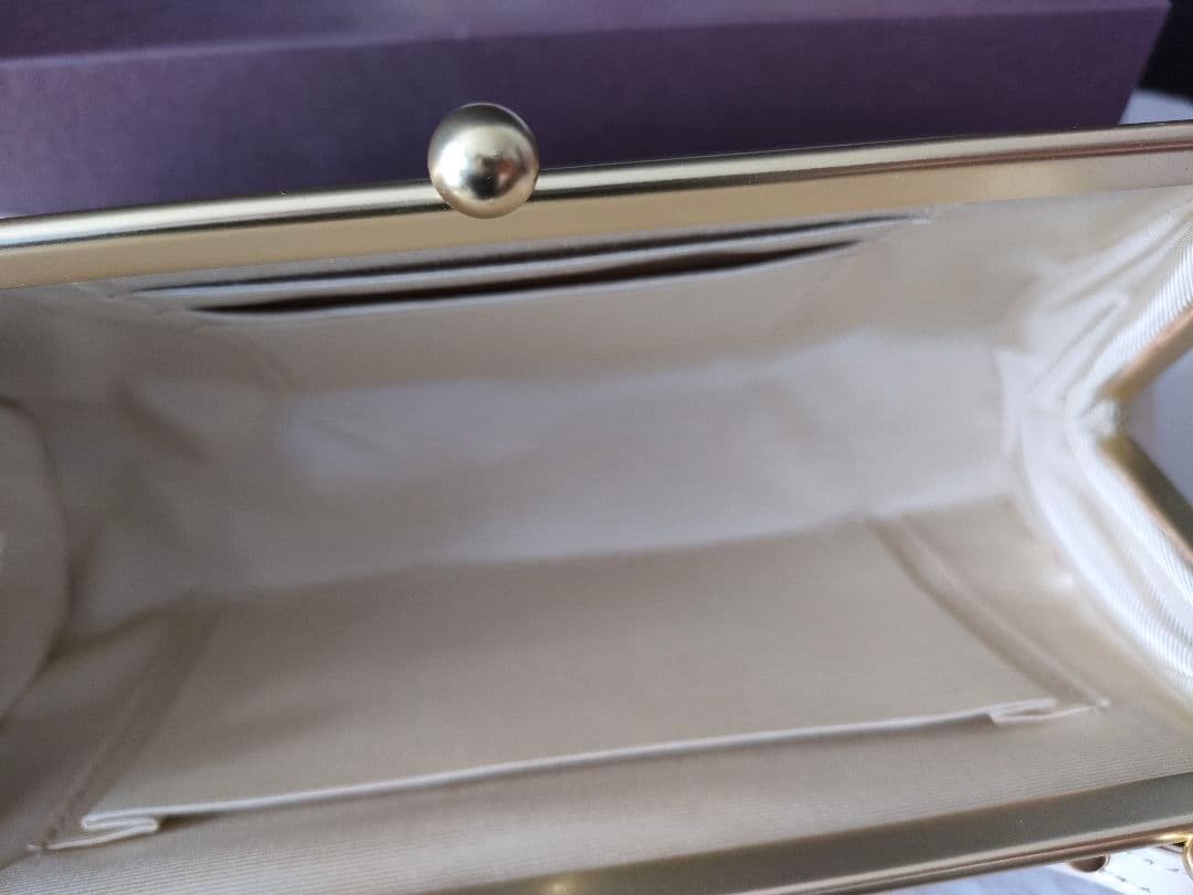 がま口バッグ　みつばち　文庫屋大関　ハンドルクラッチ