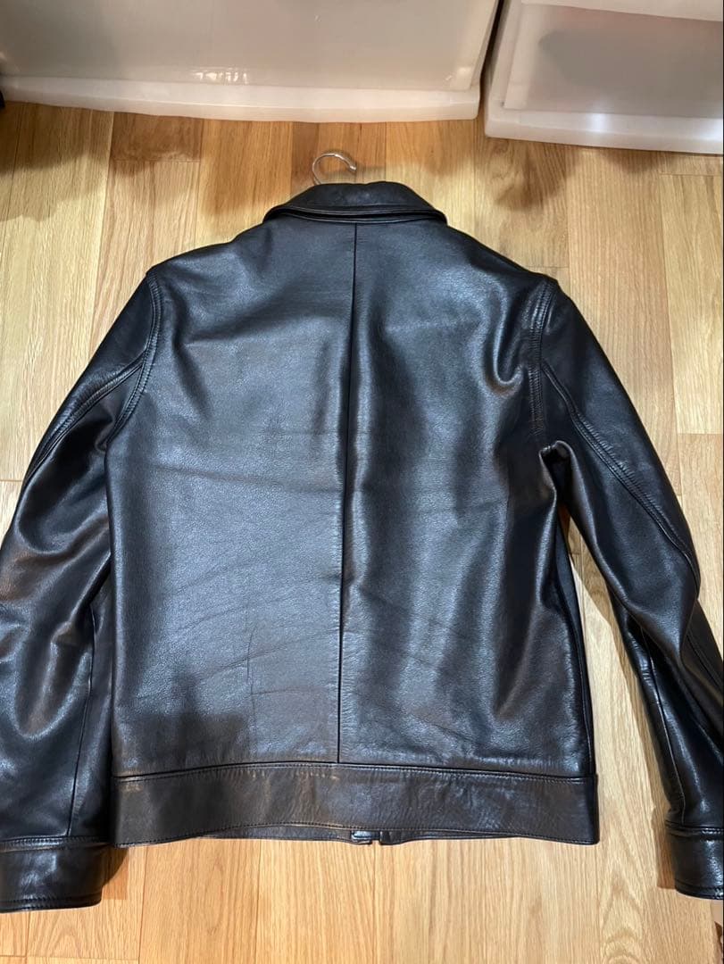 WACKO MARIA ブラック レザージャケット　シングル　ワコマリア