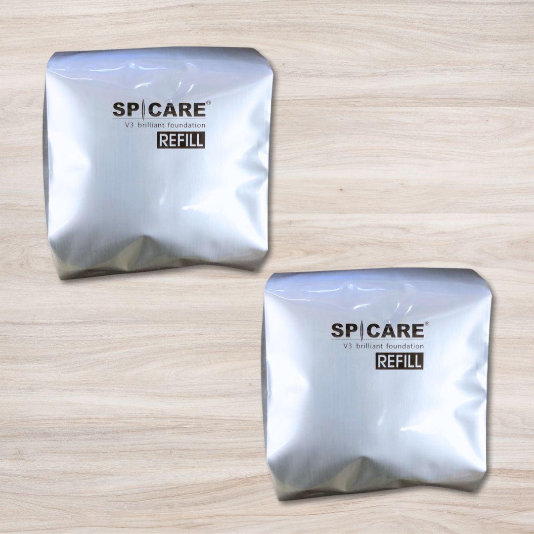 スピケア V3 ブリリアントファンデーション 詰替 レフィル パフ付 2個