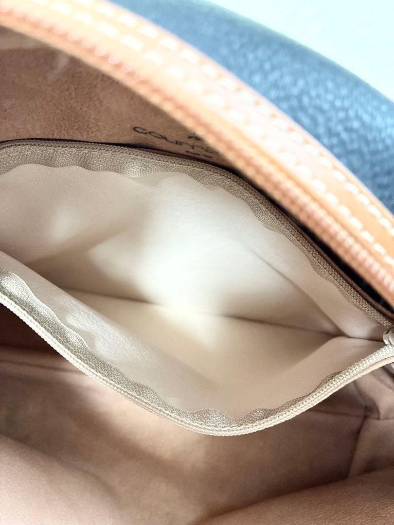 美品✨courreges ショルダーバッグ ハンドバッグ 2way レザー