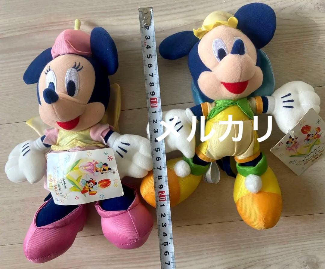 ディズニーSEGA ミッキー ミニー　ぬいぐるみ　レトロ　フラワーファンタジー