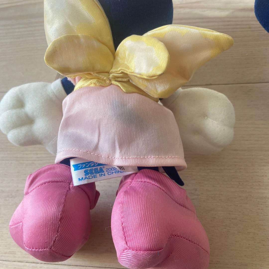 ディズニーSEGA ミッキー ミニー　ぬいぐるみ　レトロ　フラワーファンタジー