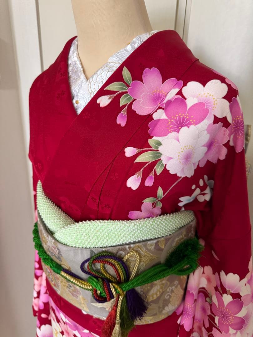 ♪*♪様 美品　裄７１ｃｍ　豪華４点セット　ブランド「anan」刺繍振袖