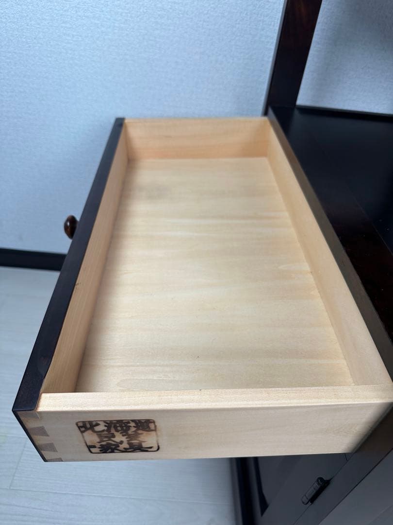 北海道民芸 サイドボード キャビネット リビングボード 電話台 花台 ※i4※