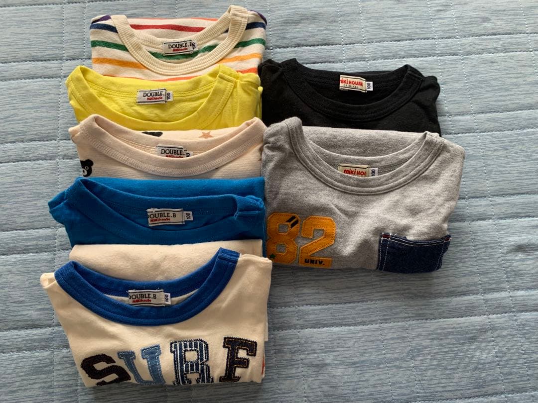 【naaana】　ミキハウス／ダブルビー　トレーナー &ロンTセット