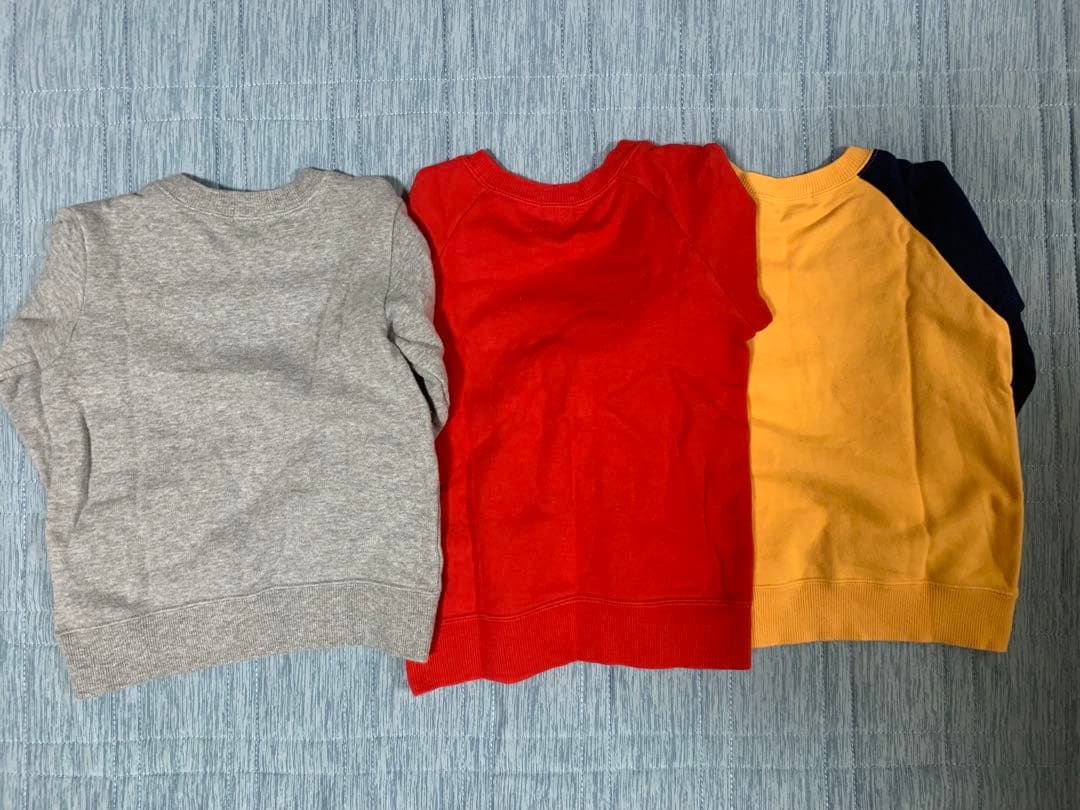 【naaana】　ミキハウス／ダブルビー　トレーナー &ロンTセット