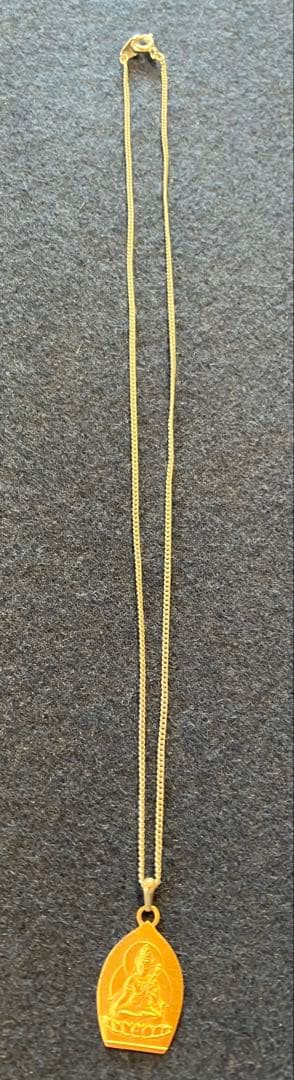 仏像 観音菩薩 蓮華座 K18 ペンダントトップ