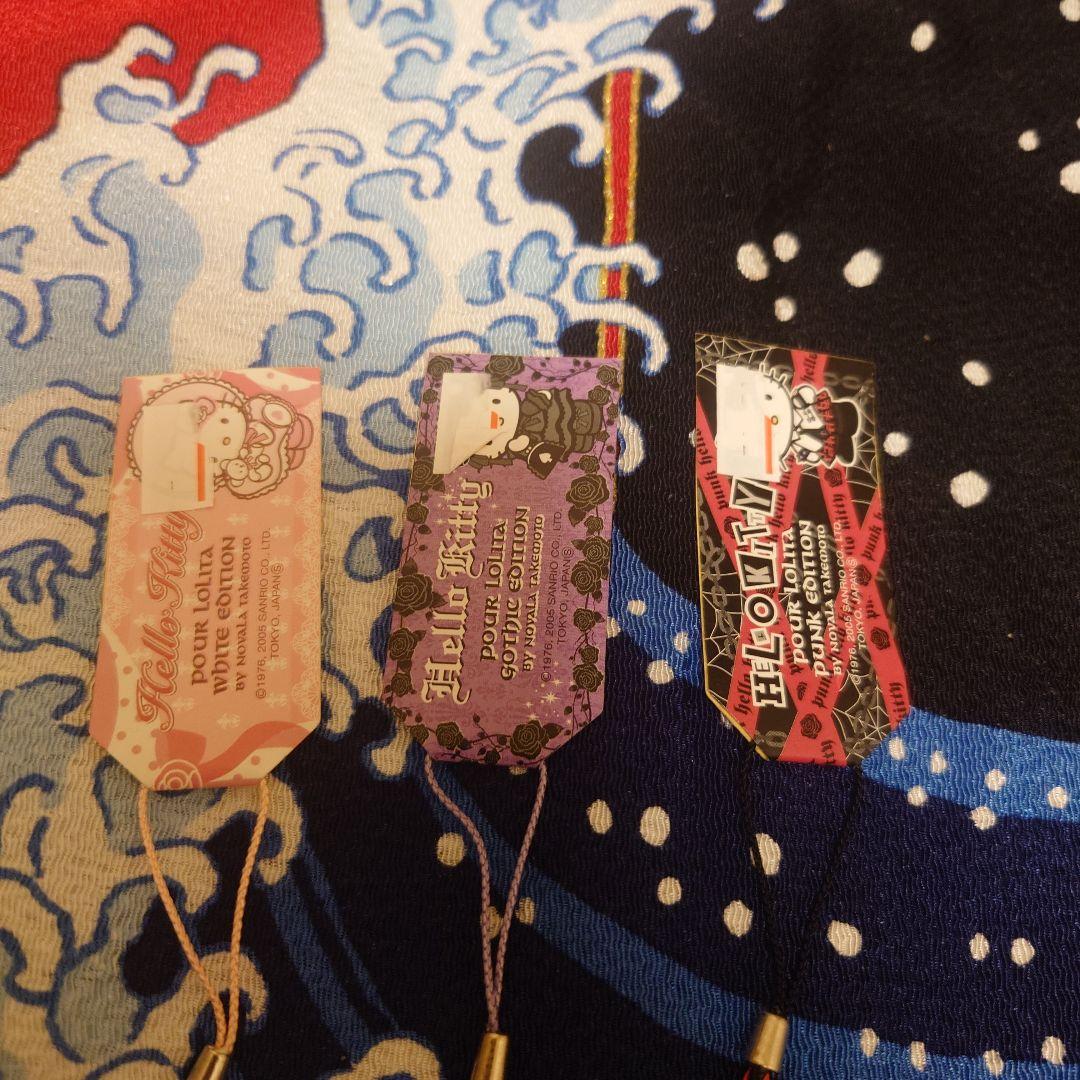 ハローキティ　嶽本野ばら　根付　ゴスロリ　ロリータKT根付け　2005年　レア