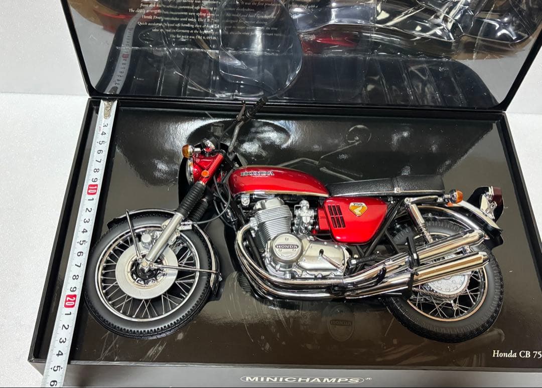 ミニチャンプス 1/6 ホンダ CB750 レッドメタリック　1968